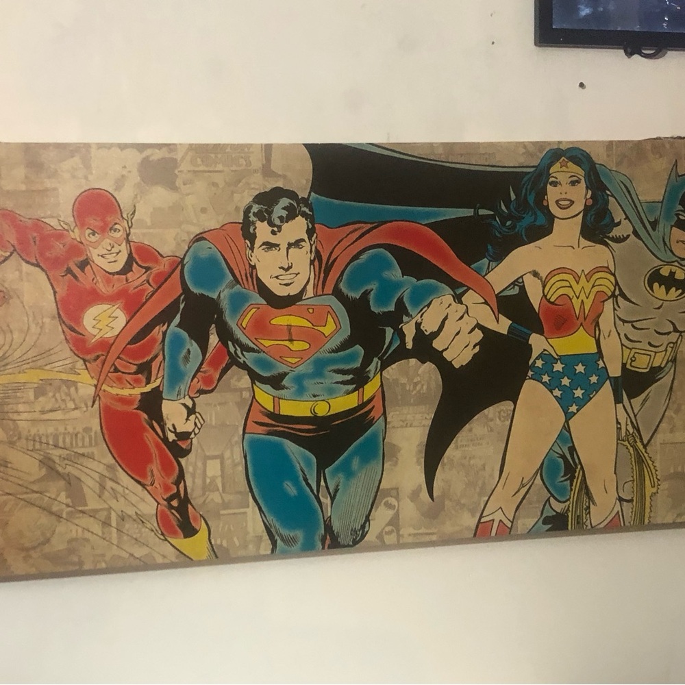 DC Comics Superman Art - Red, Blue, Black